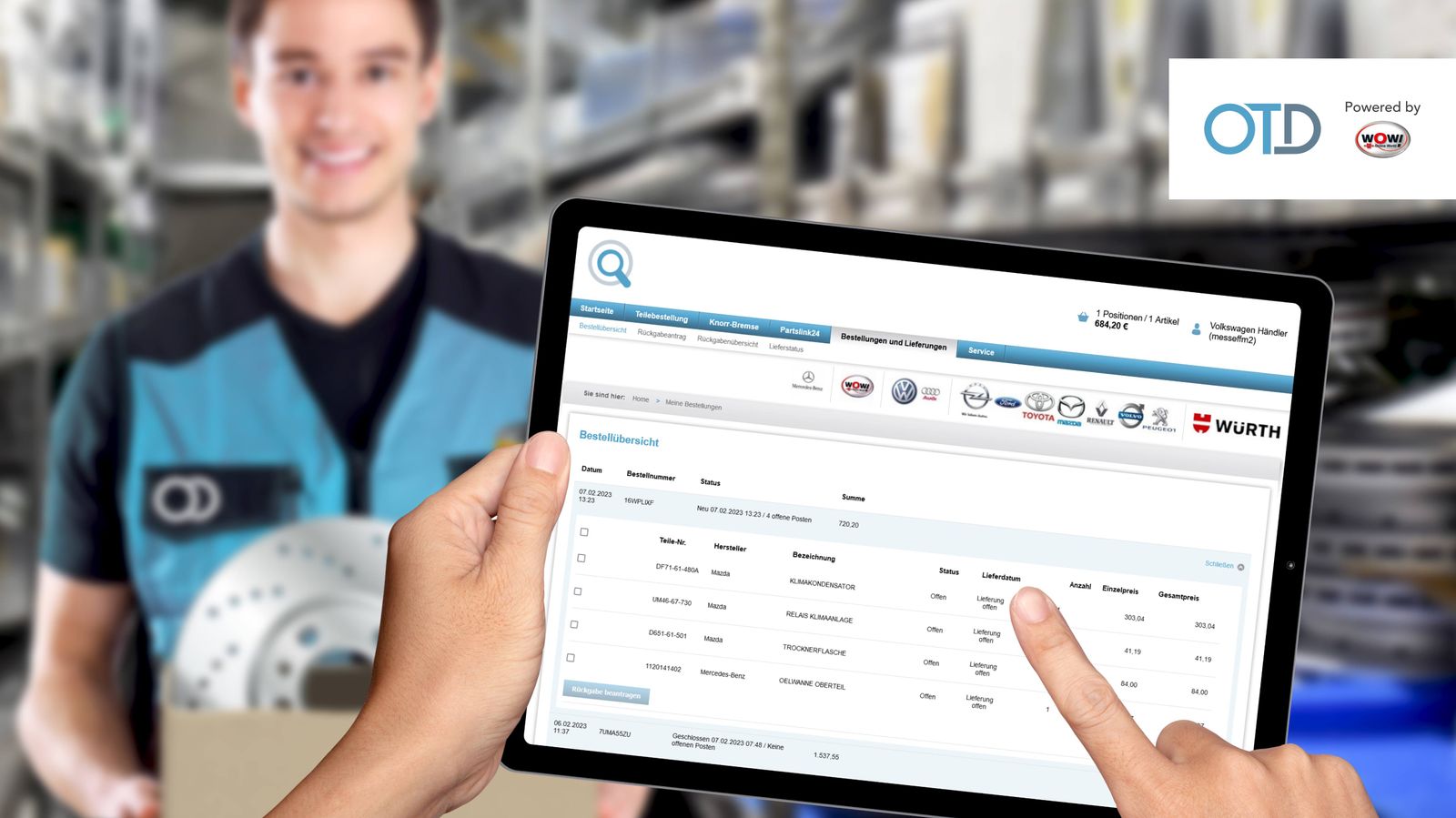Originalteile direkt B2B Onlineshop