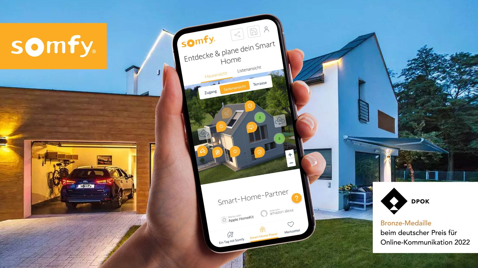 Somfy Smart Home Produkt Konfigurator