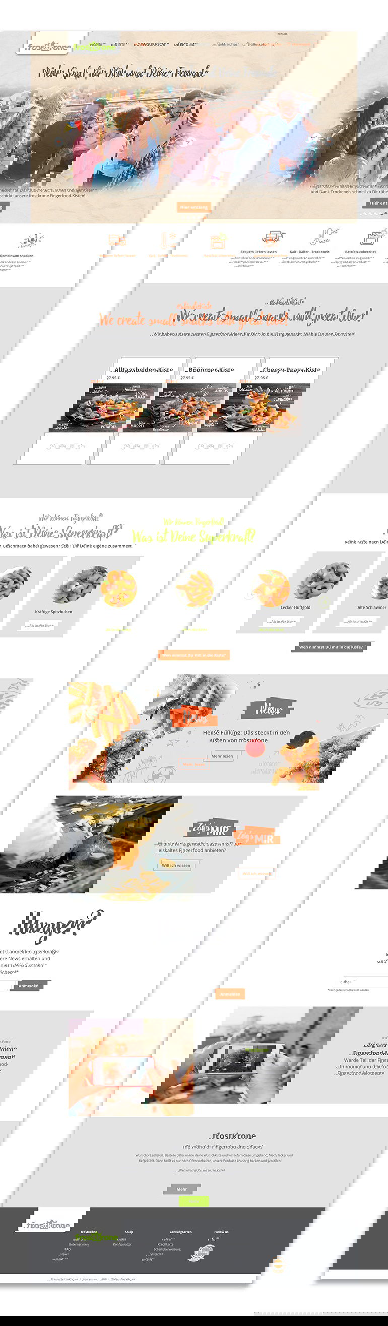 Supercool: Fingerfood-Shop frostkrone.de ist online!